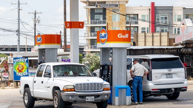 FILE - A person pumps gas June 25, 2026, in Austin, Texas. (Photo by Brandon Bell/Getty Images)
