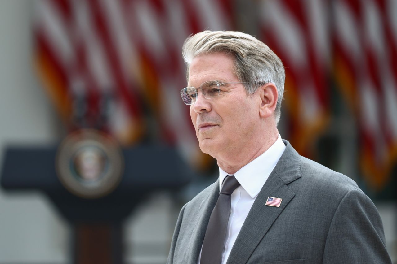 Treasury Secretary Scott Bessent attends an event announcing the expansion of a foster care initiative in the Rose Garden of the White House on August 20, in Washington, DC.