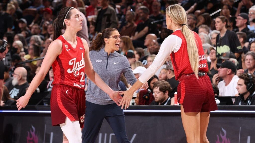 Caitlin Clark kept from reporters despite triple-double night as coach goes viral for women’s sports comments Caitlin Clark kept from reporters despite triple-double night as coach goes viral for women's sports comments