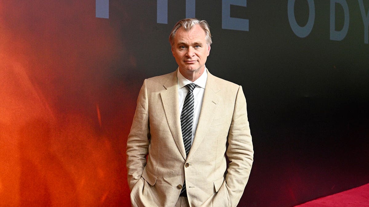 Christopher Nolan attends The Odyssey premiere in Mumbai, India.