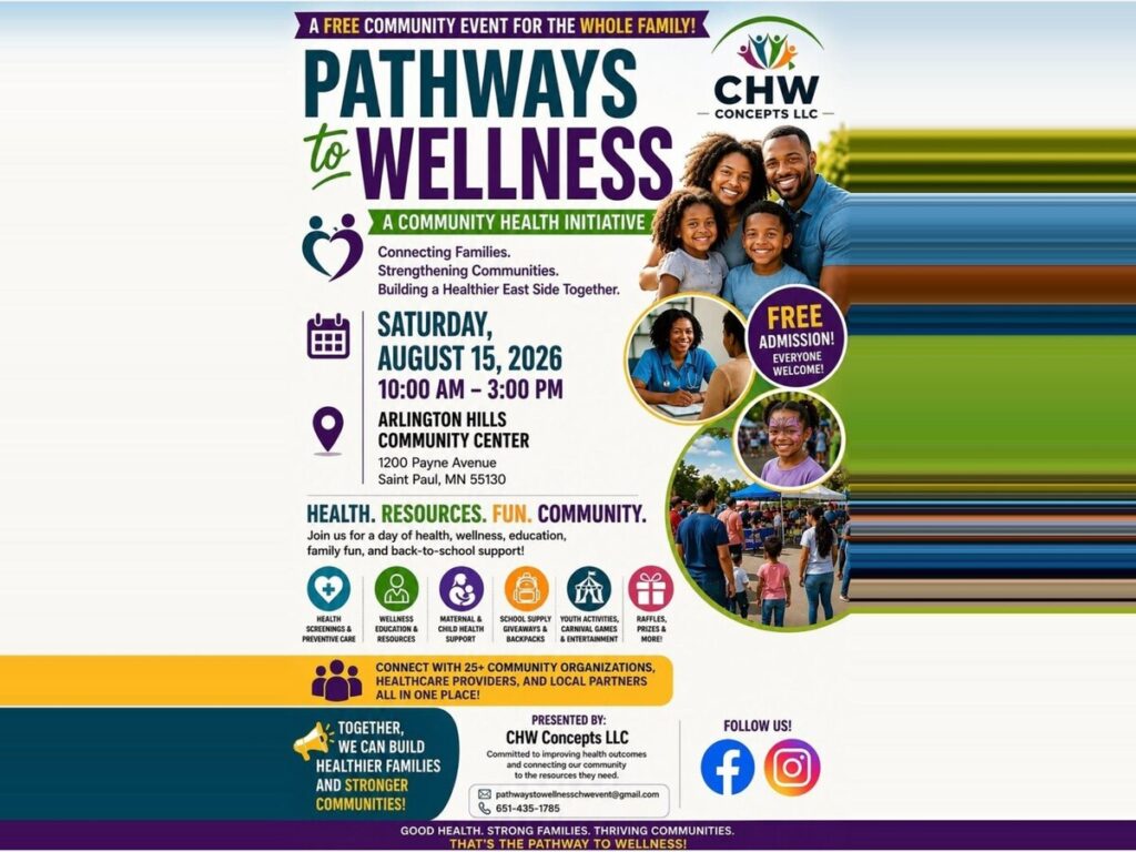 MINNEAPOLIMEDIA NEWS | Free Pathways to Wellness Event Bringing Health Resources and Back-to-School Support to Saint Paul’s East Side