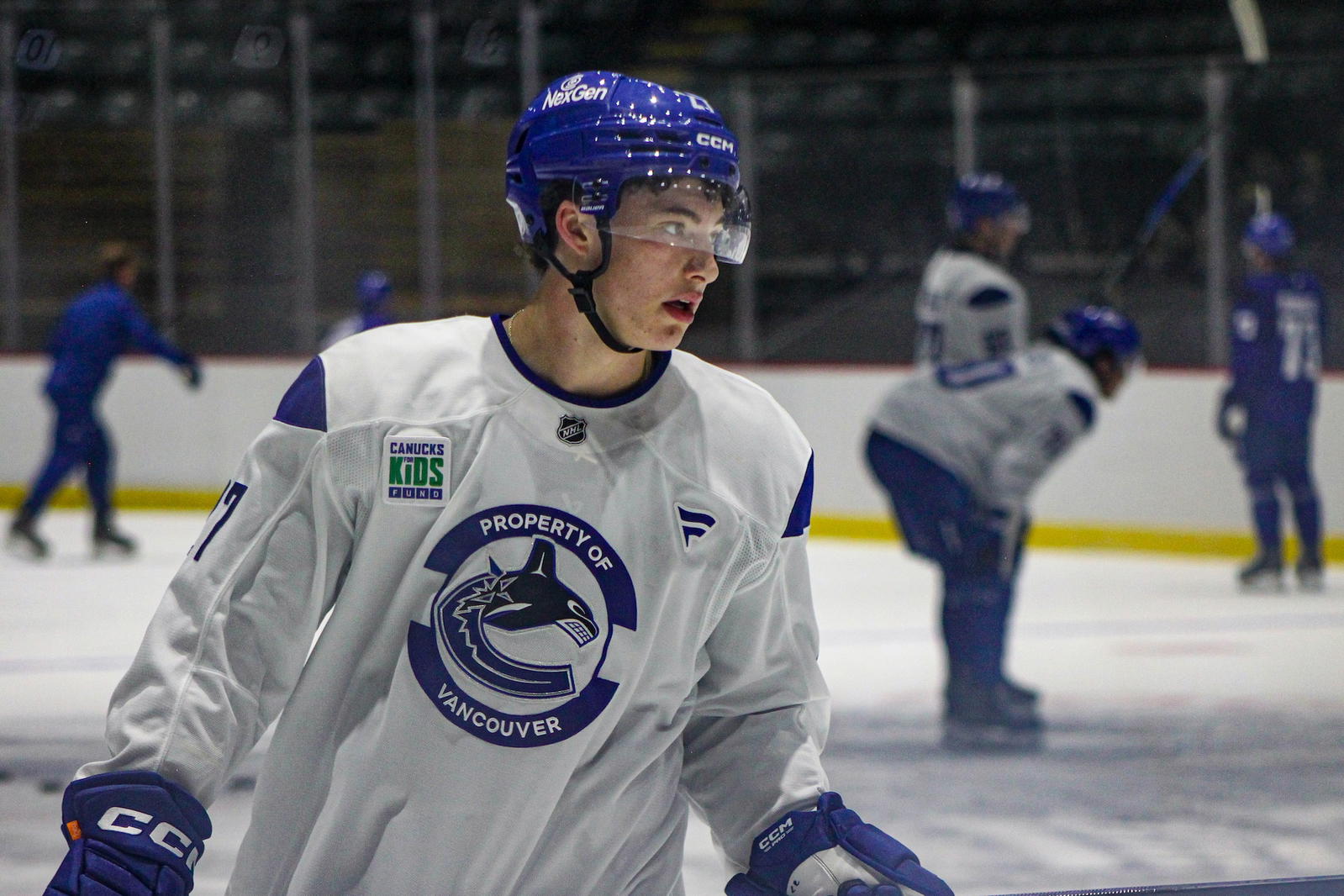 2026 third-overall pick and new member of the Canucks organization, Caleb Malhotra, is embracing the spotlight.
