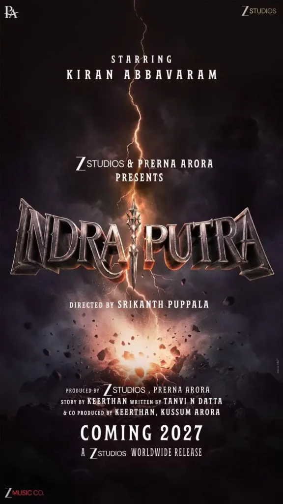 Kiran Abbavaram Goes Big with Indraputra, Zee & Prerana Producers Kiran Abbavaram Goes Big with Indraputra, Zee & Prerana Producers