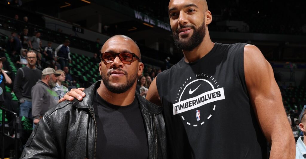 Gane got game? UFC champ gets buckets on NBA star Rudy Gobert
