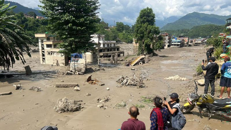 Massive flash flood hits Nepal-China border, hundreds missing and many feared dead Massive flash flood hits Nepal-China border, hundreds missing and many feared dead