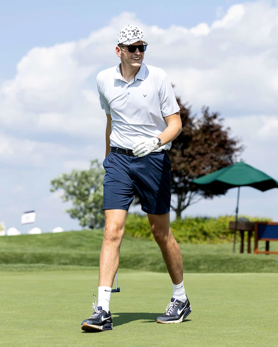 UConn alum Donovan Clingan at last year's UConn Legends Golf Tournament. (Courtesy of Chichi Ubina)
