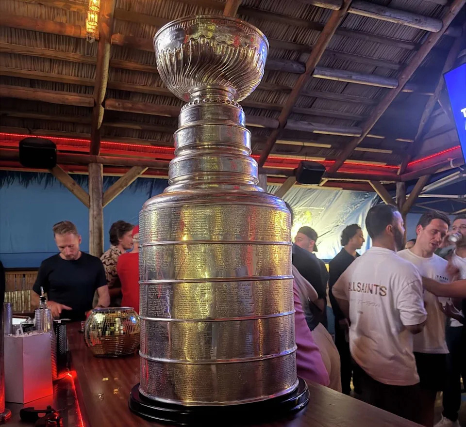 The Stanley Cup at Dockside Brewery in Milford on Saturday, July 18, 2026. (Photo courtesy of /Tom Hanley)