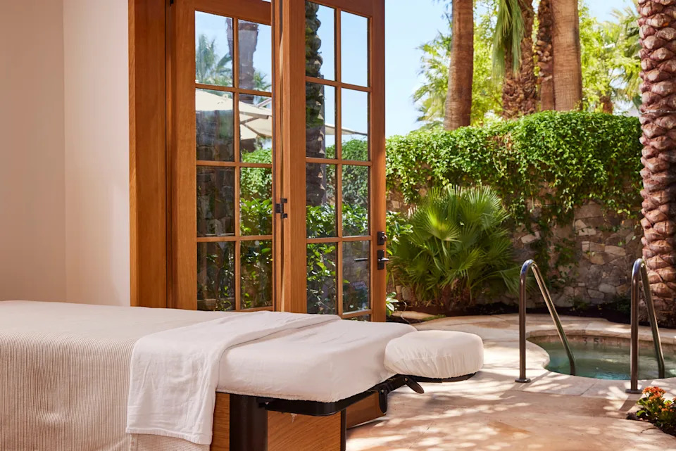 Spa garden treatment room