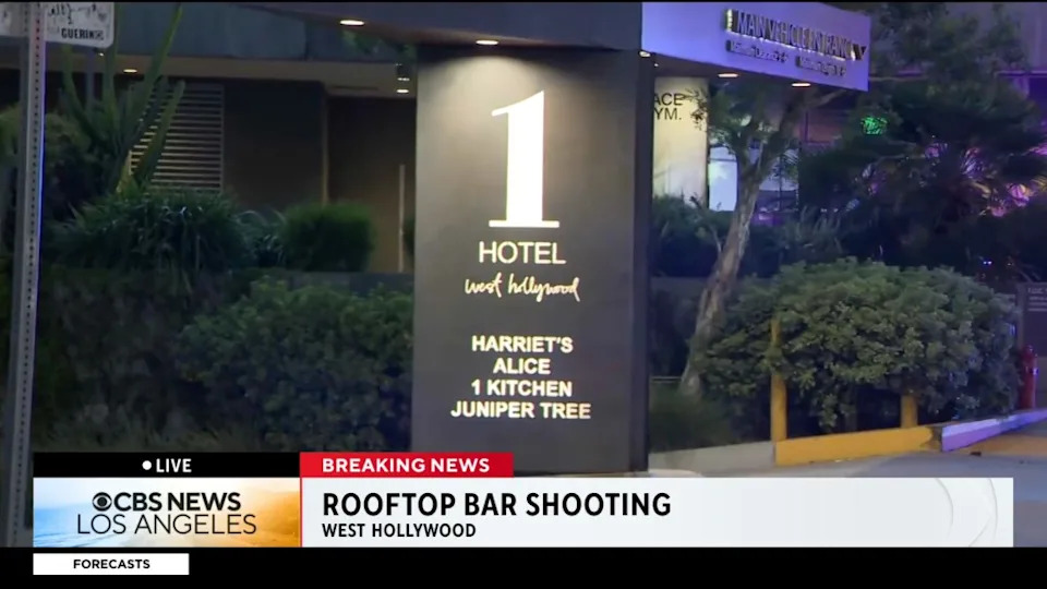 The motive for the shooting remains unclear as law enforcement search for the suspect . CBS LA