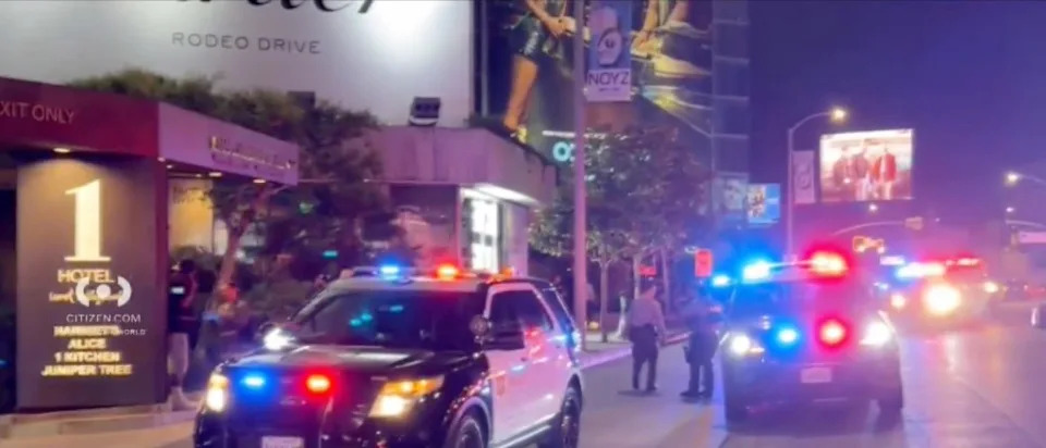 A shooting occurred at Harriet's Rooftop West Hollywood on Sunset Boulevard on Sunday. Citizen