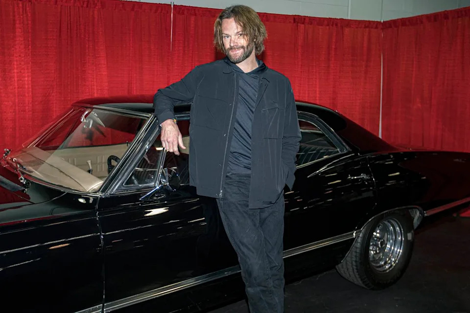 Jared Padalecki poses with his 1967 Chevy Impala "Lil Bro" from the television show 'Supernatural' on June 27Credit: Daniel Knighton/Getty