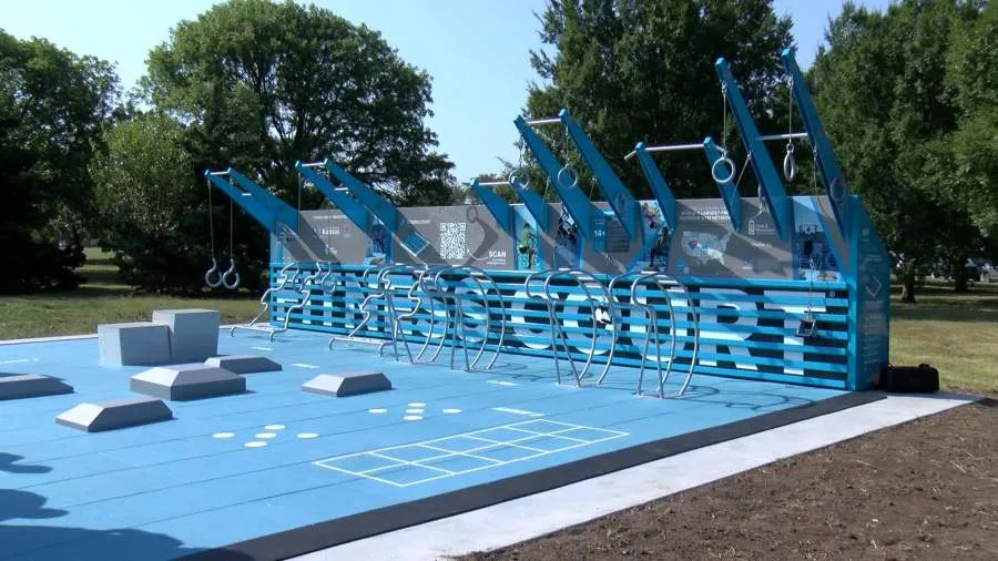Wichita fitness court in Osage Park (KSN Photo)