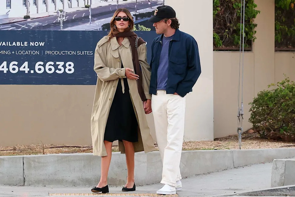 Kaia Gerber and Lewis Pullman on Aug. 13 in Los AngelesCredit: Daily Stardust/BACKGRID
