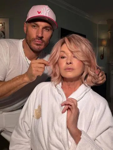 Chris Appleton and Martha Stewart debut her new rose gold 'doCredit: chrisappleton1/Instagram