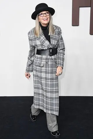 Diane Keaton attending the Ralph Lauren Spring/Summer 2024 fashion show in 2023Credit: Jed Cullen/Dave Benett/Getty