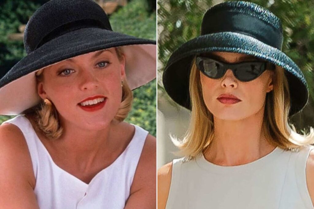 Elaine Hendrix Reacts to Margot Robbie’s “Ocean’s Eleven” Prequel Outfit Being Similar to Meredith Blake’s in “The Parent Trap”