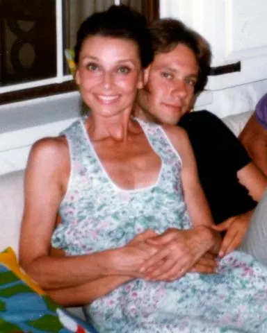 Audrey Hepburn smiles with Sean at Connie Wald's home in the summer of 1981Credit: Andrew Wald/Hepburn Family Archive