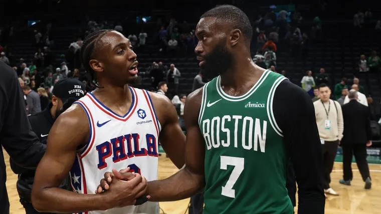 Tyrese Maxey admits he has to sacrifice to play with LeBron James and Jaylen Brown Tyrese Maxey admits he has to sacrifice to play with LeBron James and Jaylen Brown