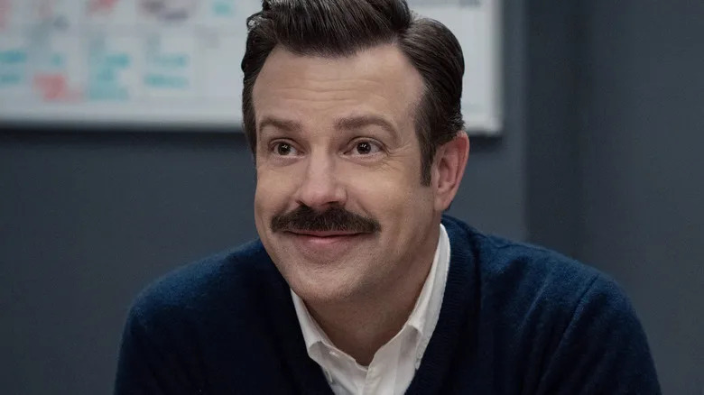Ted Lasso in the Apple TV+ show based on the NBC Sports commercials.