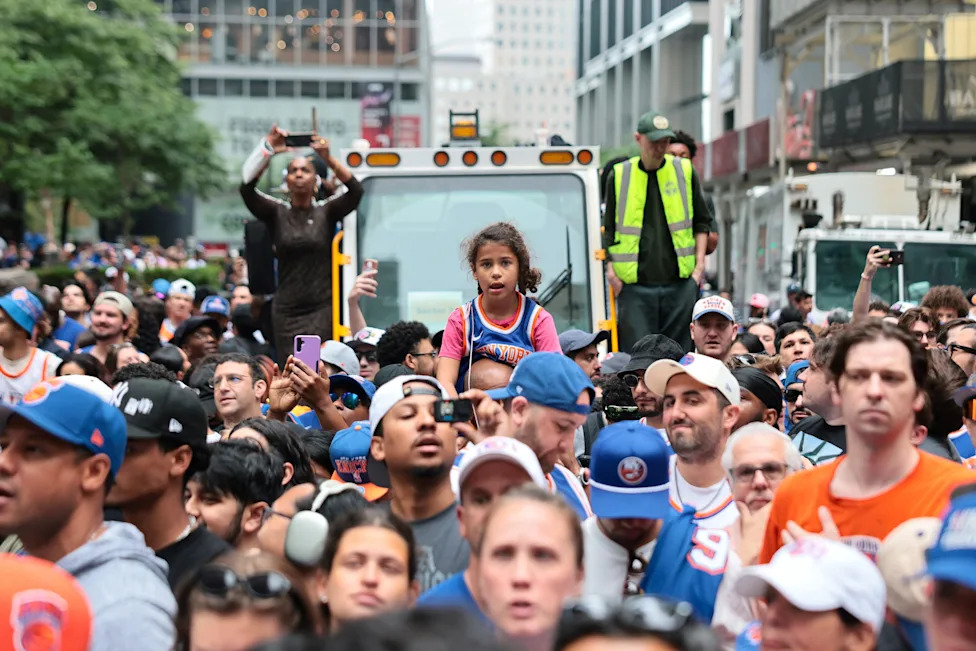 Knicks parade celebrates first NBA title since 1973. See the moment