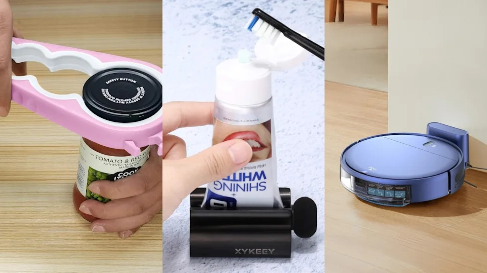 amazon over 60 gadgets: jar opener, toothpaste squeezer, robot vacuum