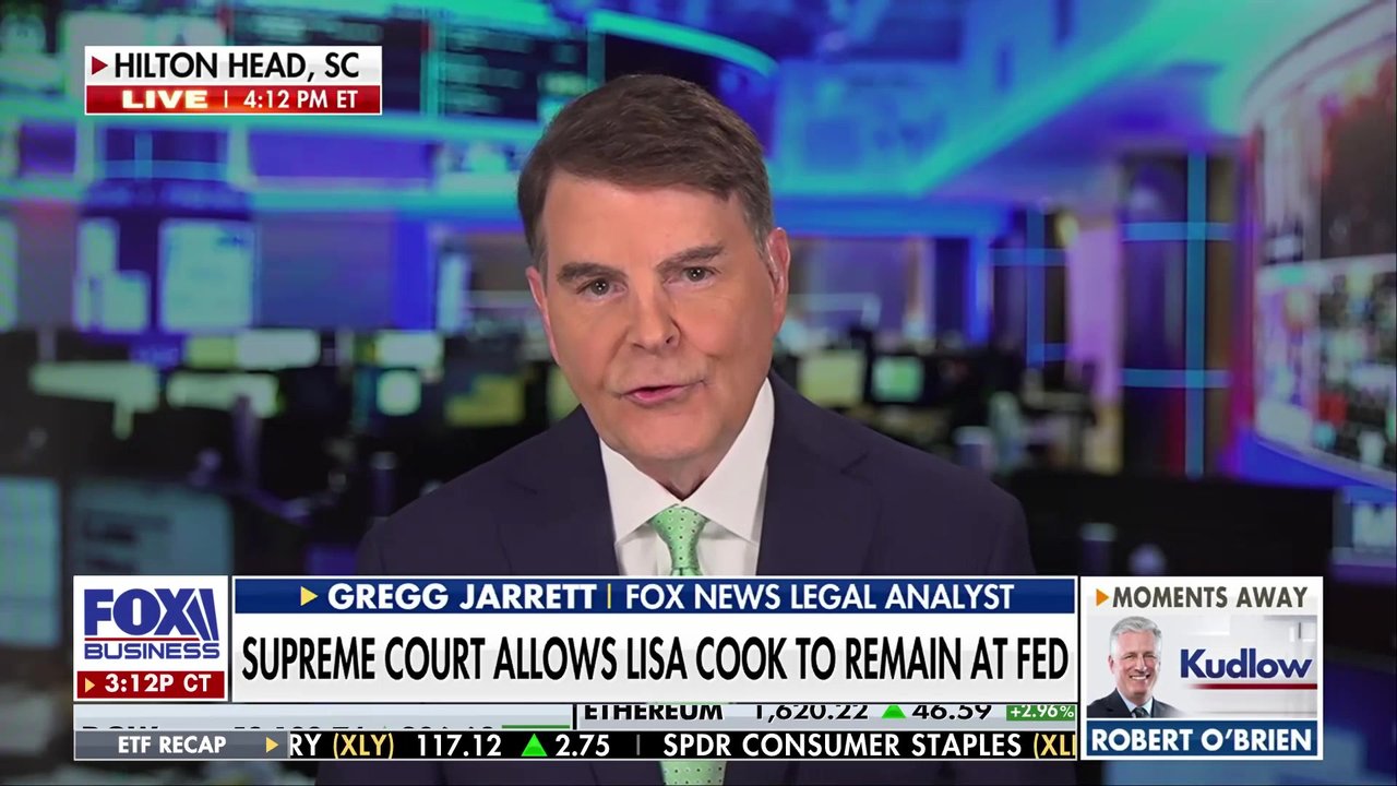 Fox News legal analyst Gregg Jarrett and FOX Business correspondent Lydia Hu discuss the Supreme Court's decision rejecting President Donald Trump's bid to remove Federal Reserve Gov. Lisa Cook on ‘Kudlow.’