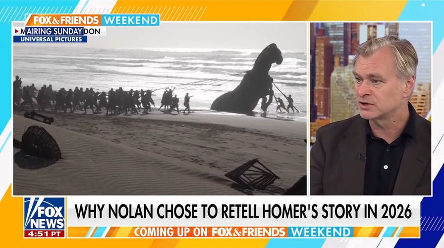 'The Odyssey' director Christopher Nolan sits down with 'Fox & Friends Weekend'