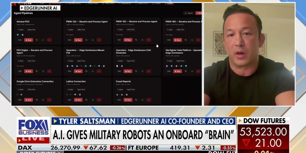Edgerunner AI CEO Tyler Saltsman on developing military artificial intelligence Edgerunner AI CEO Tyler Saltsman on developing military artificial intelligence