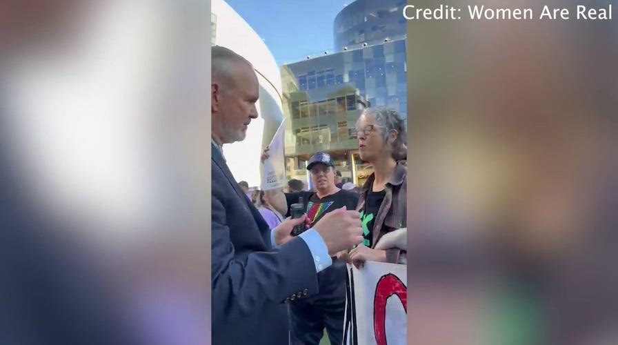 'Save Women's Sports' activists face pro-trans counterprotesters, security at game in San Francisco