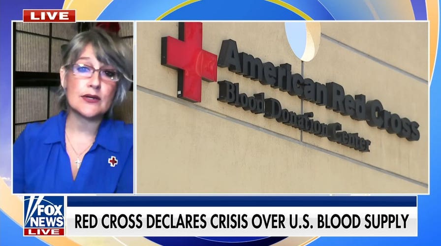 Red Cross declares national emergency over critically low US blood supply