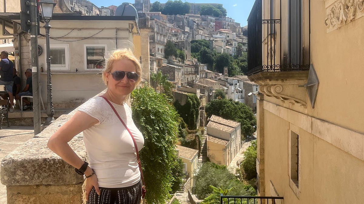 Julie Sagoskin in Italy.