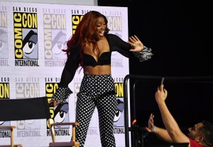 US actress Keke Palmer arrives for "Spaceballs: The New One" panel during Comic Con International in San Diego on July 24, 2026. (Photo by Chris DELMAS / AFP via Getty Images)
