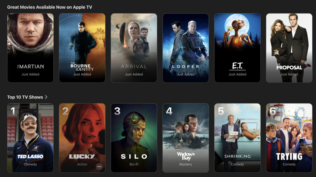 You can now watch classic movies like The Martian, E.T. and Zodiac on Apple TV You can now watch classic movies like The Martian, E.T. and Zodiac on Apple TV