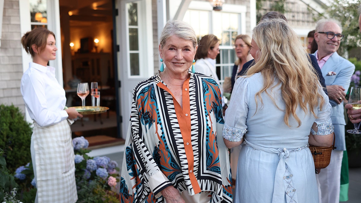 Martha Stewart, pictured in Nantucket in July 2025, likes to visit the island to browse local auctions and host corporate retreats, according to reports.