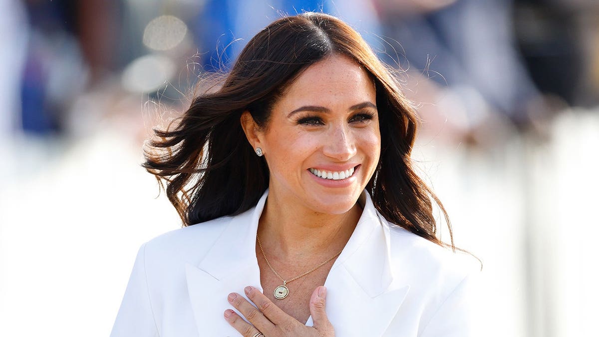 Meghan, Duchess of Sussex attends a reception at Zuiderpark in The Hague.
