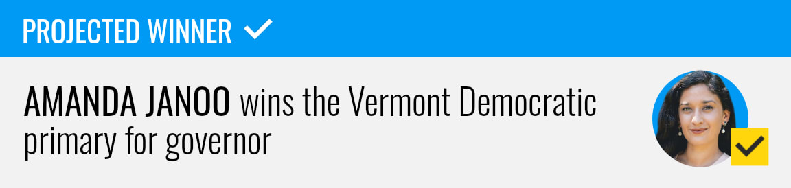 Amanda Janoo wins the Democratic primary for Vermont governor, NBC News projects