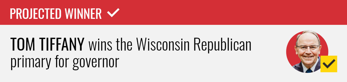 Tom Tiffany wins the Republican primary for Wisconsin governor, NBC News projects