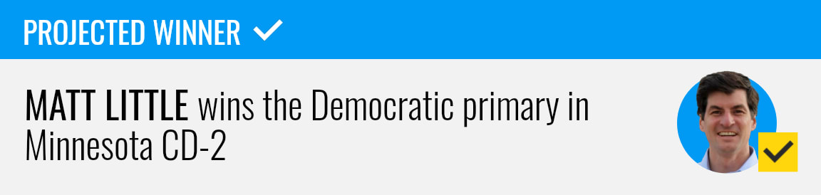 Matt Little wins the Democratic primary for Minnesota's 2nd Congressional District, NBC News projects