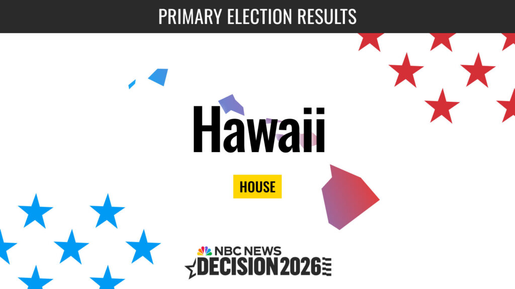 Hawaii House Primary Election 2026 Live Results