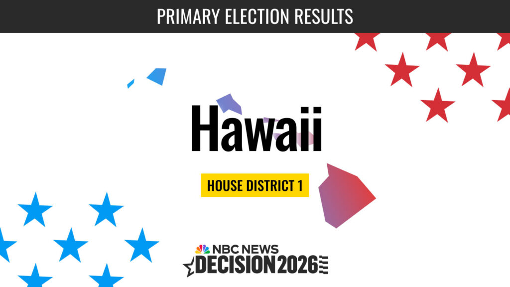 Hawaii House District 1 Primary Election Live Results 2026 Hawaii House District 1 Primary Election Live Results 2026