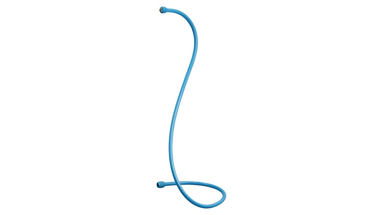 Stock photo of a snake-like misting hose