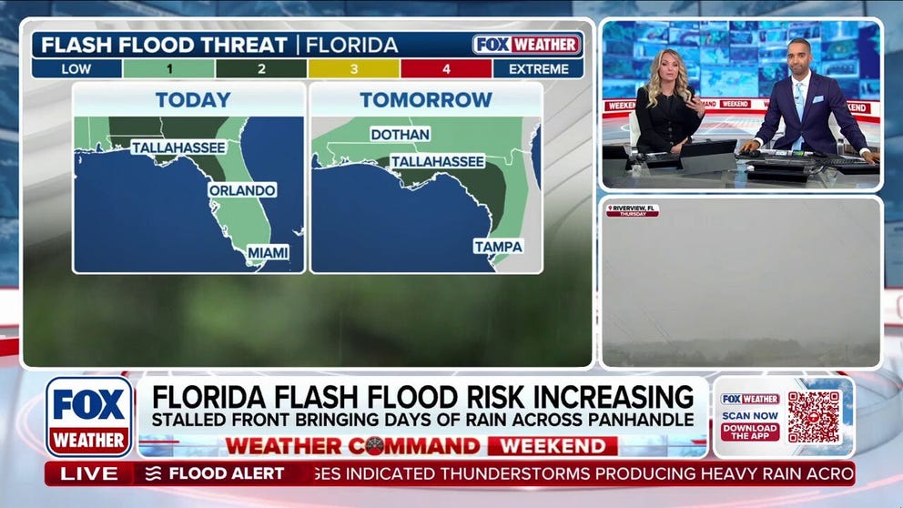 Rain totals of 3 to 5 inches are possible in Central Florida through this weekend. Gusty winds and some lightning is possible. While the rain might cause some flooding, it'll also be beneficial to areas experiencing extreme drought conditions. 