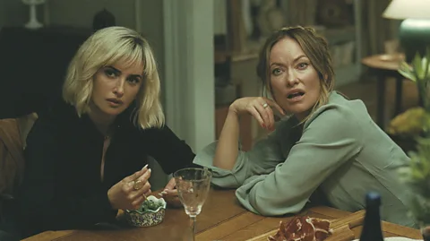 A24 Another summer film starring Olivia Wilde, The Invite also includes frank discussion of sex and experimentation (Credit: A24)