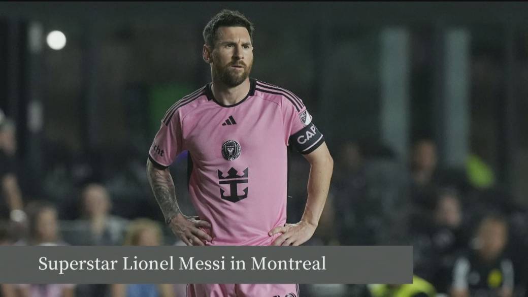 Click to play video: 'Lionel Messi mania in Montreal'