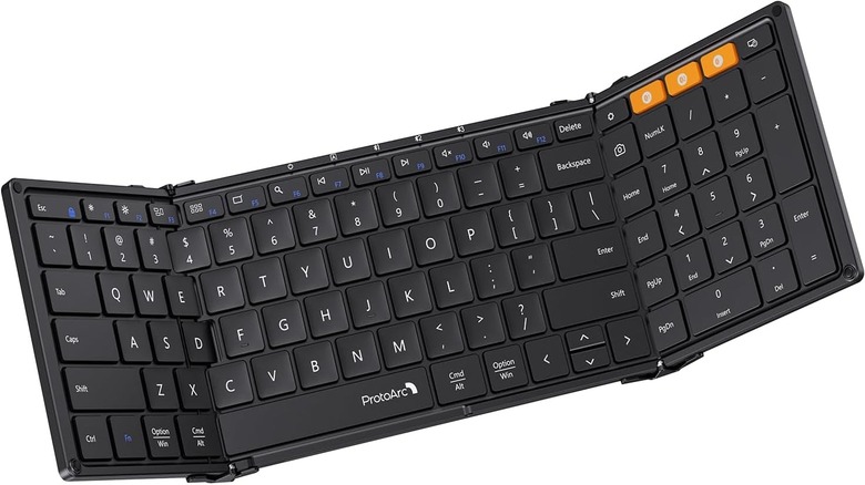 The ProtoArc foldable keyboard