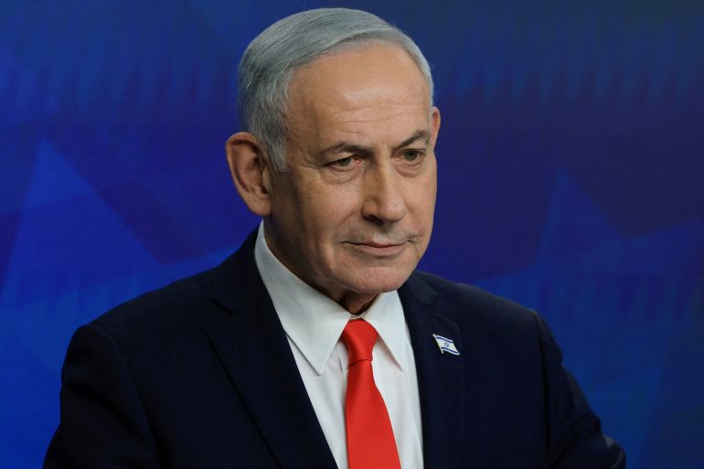 FILE PHOTO: Israeli Prime Minister Benjamin Netanyahu holds a news conference, following a U.S.-Iran deal, in Jerusalem, June 15, 2026. REUTERS/Ronen Zvulun/Pool/File Photo