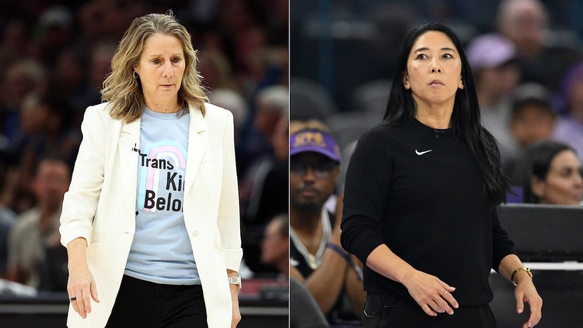 Cheryl Reeve and Natalie Nakase look on