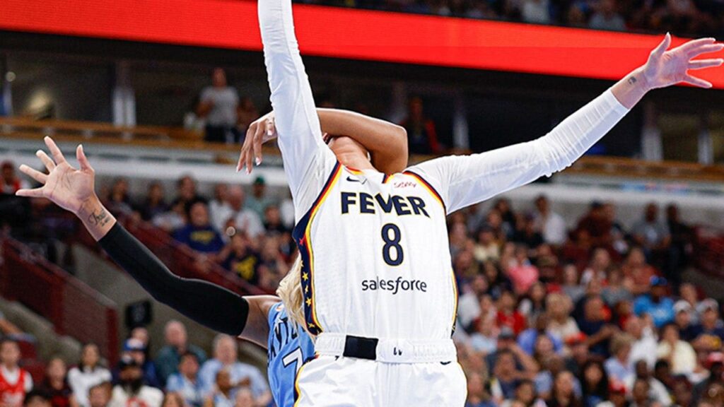 Sophie Cunningham speaks out against DiJonai Carrington after flagrant foul and ‘White privilege’ post Sophie Cunningham speaks out against DiJonai Carrington after flagrant foul and 'White privilege' post