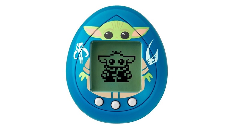 The Tamagotchi Nano x Star Wars: Grogu digital pet on a white background.