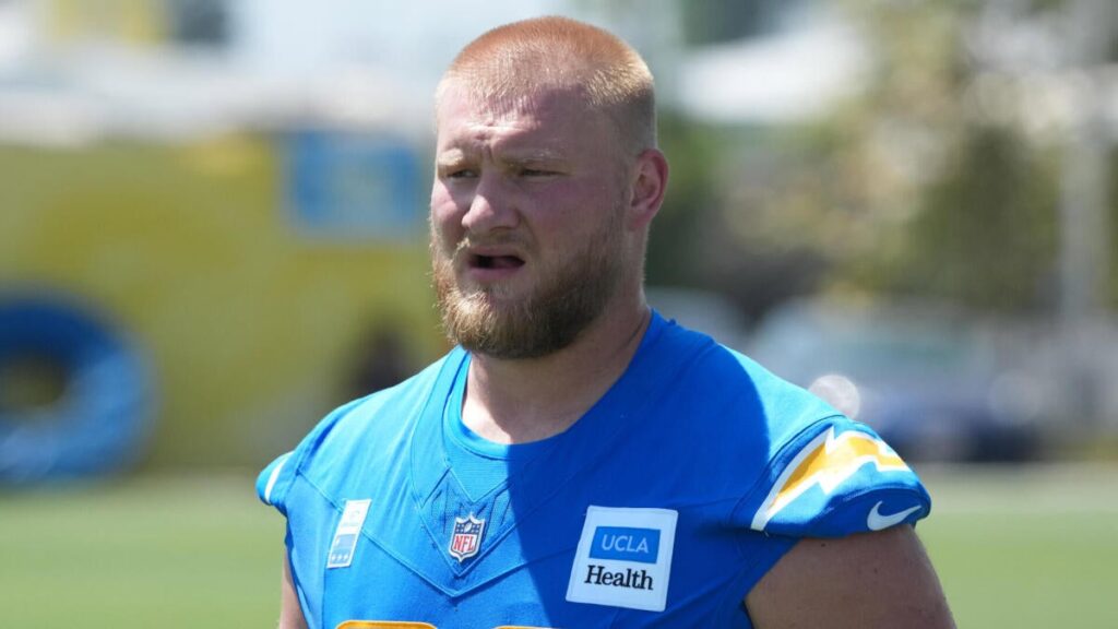 Tyler Biadasz injury: Chargers center carted off with left leg injury in massive blow to oft Tyler Biadasz injury: Chargers center carted off with left leg injury in massive blow to oft
